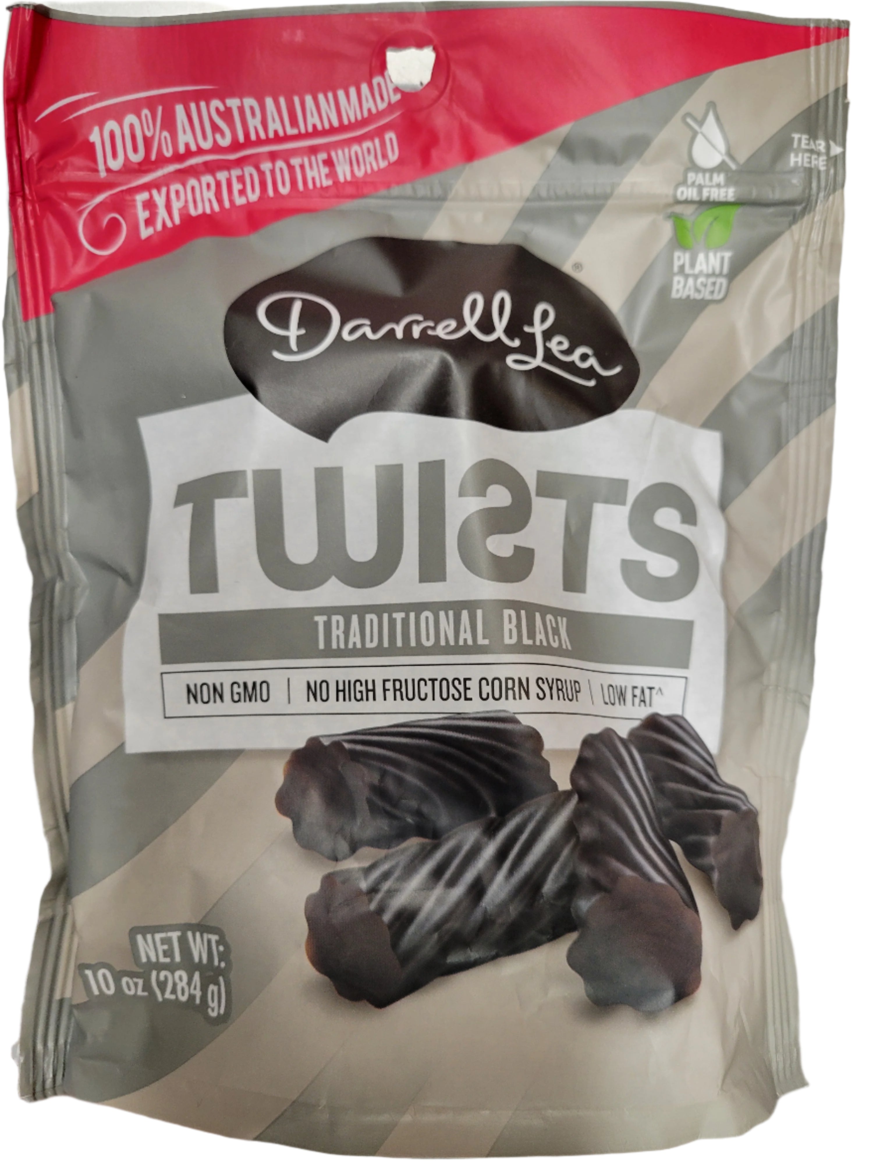 Darrell Lea Traditional Black Twists Bag