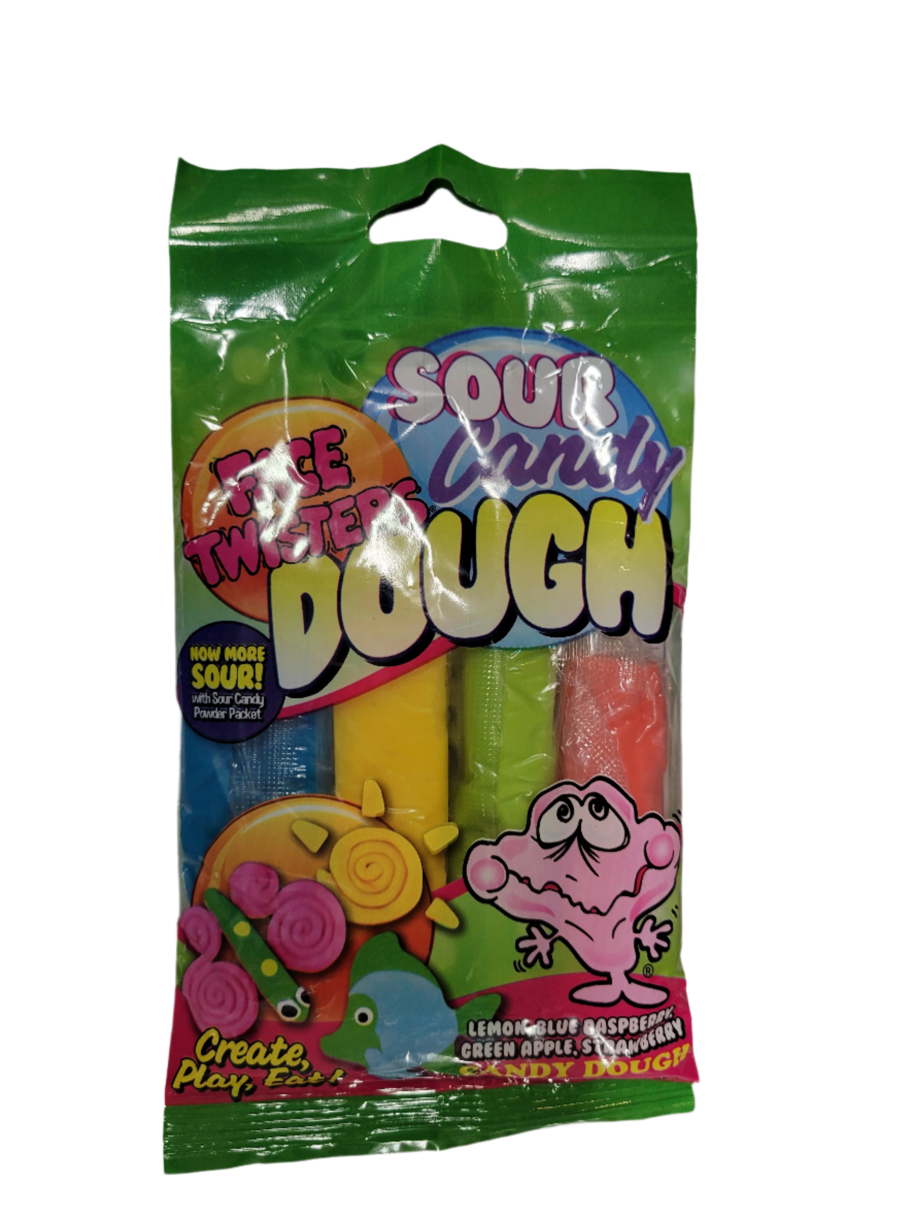 Face Twisters Sour Candy Dough Peg