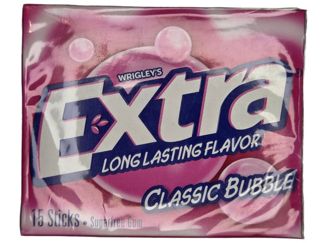 Extra Classic Sugar Free Bubble Gum
