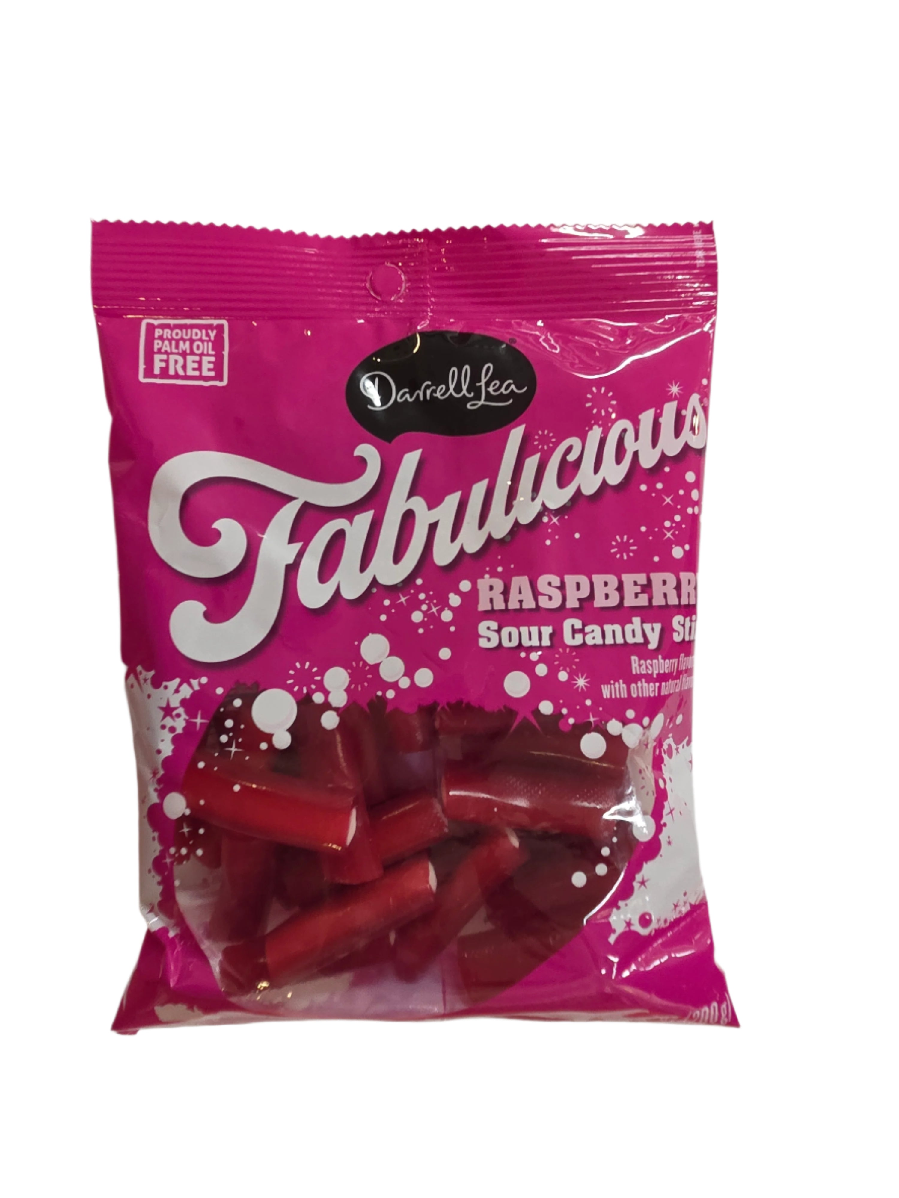 Darrell Lea Sour Raspberry Candy Sticks