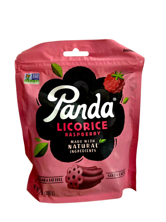 Panda Raspberry Licorice Chews Bag
