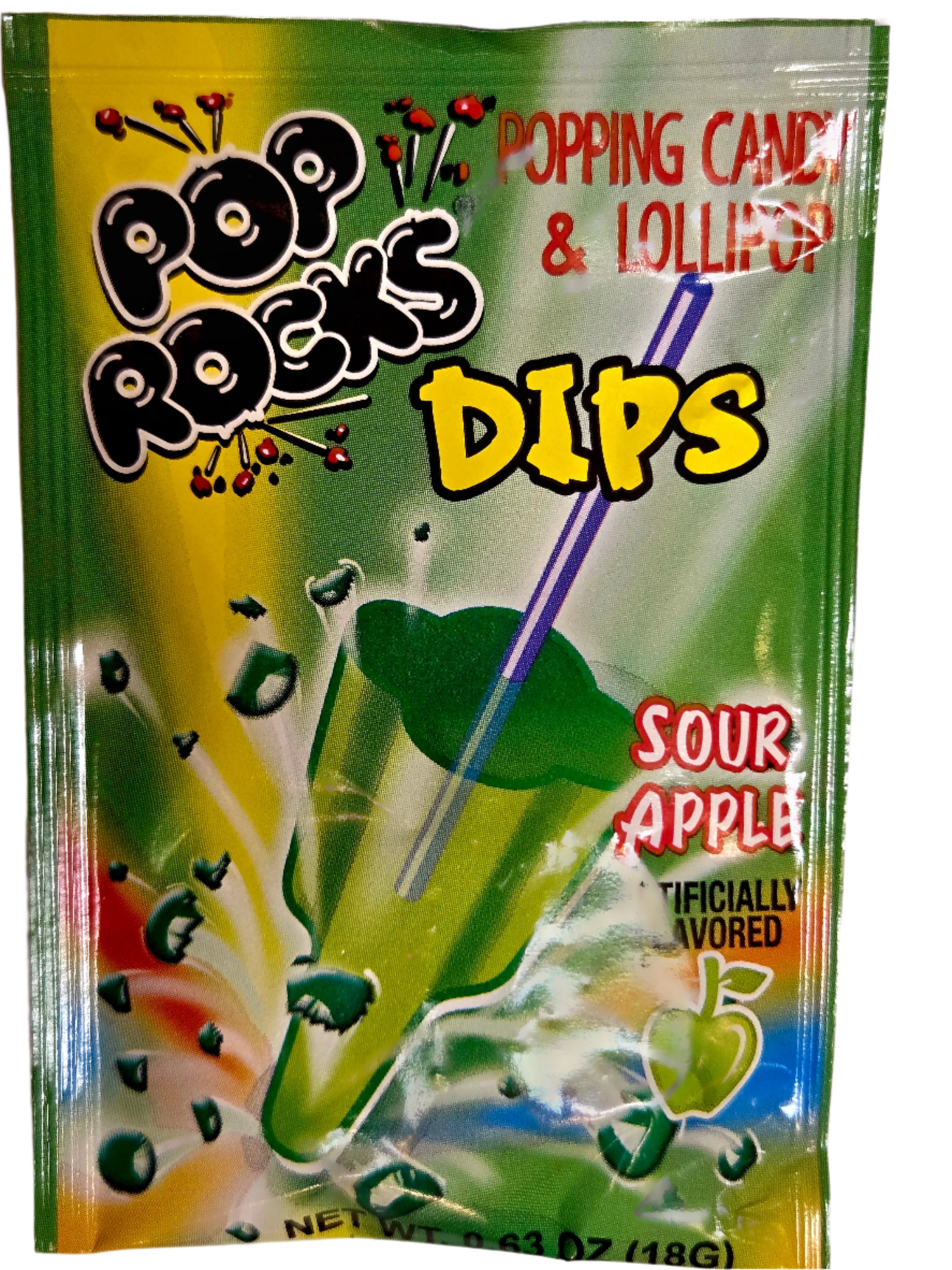 Pop Rocks Dips Sour Apple