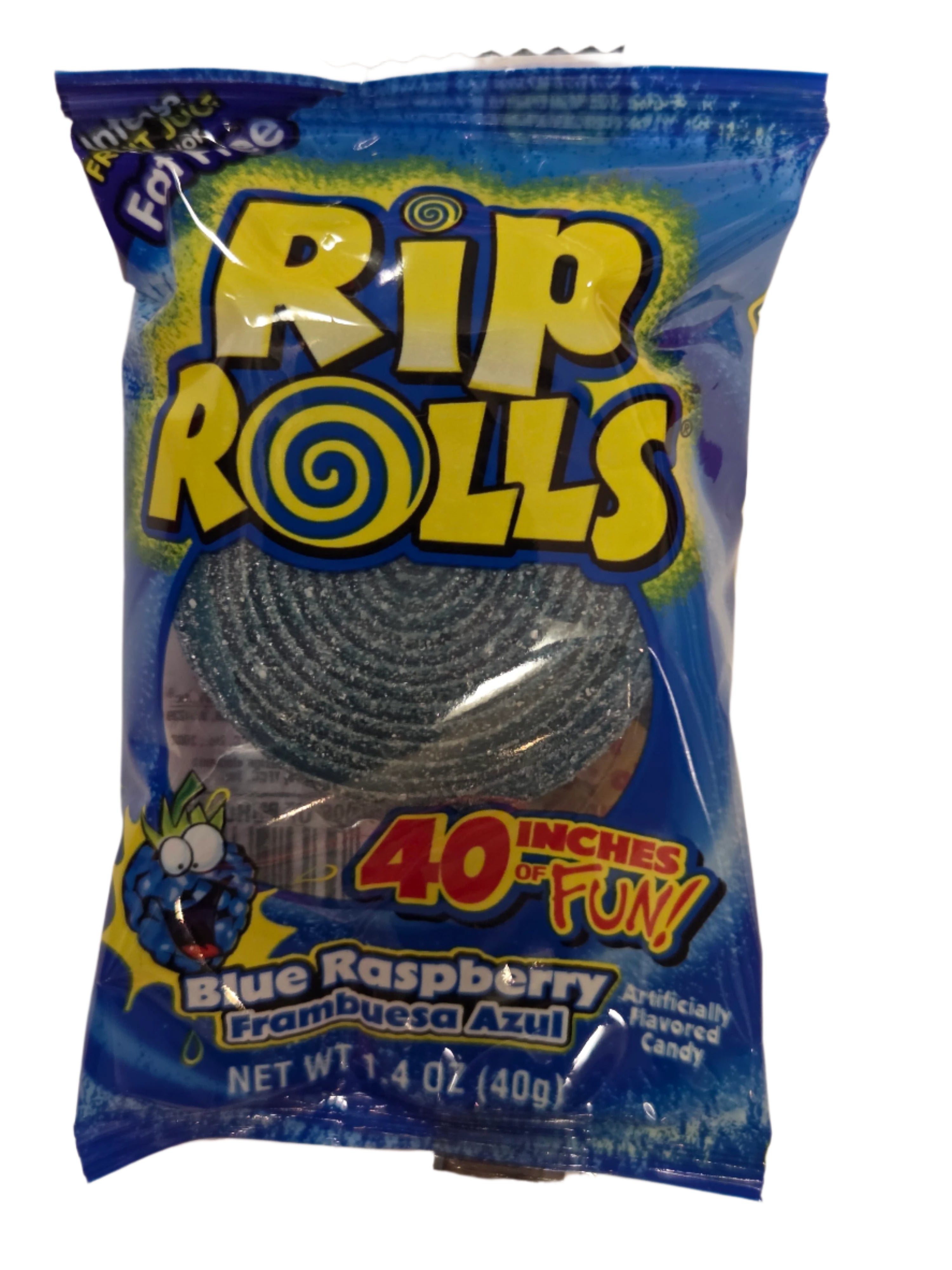 Rip Rolls Sour Blue Raspberry