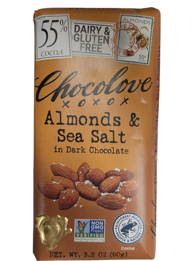 Chocolove Dark with Almonds & Sea Salt Bar