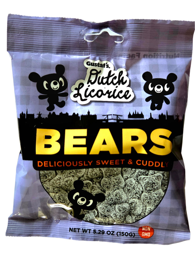 Dutch Licorice Sugar Bears Peg