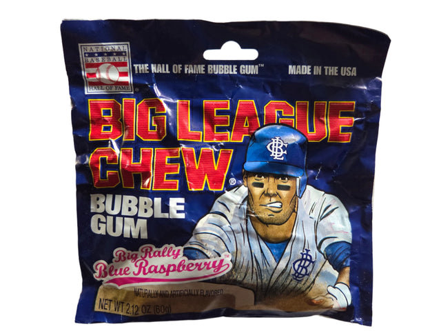 Big League Chew Blue Raspberry Bubble Gum