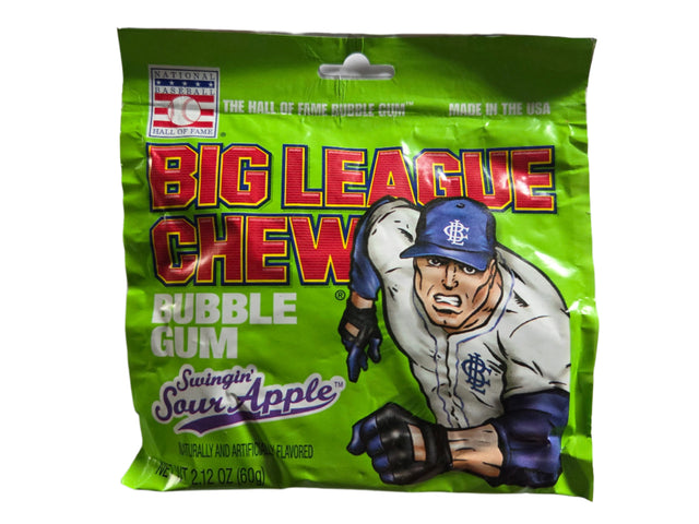 Big League Chew Sour Apple Bubble Gum