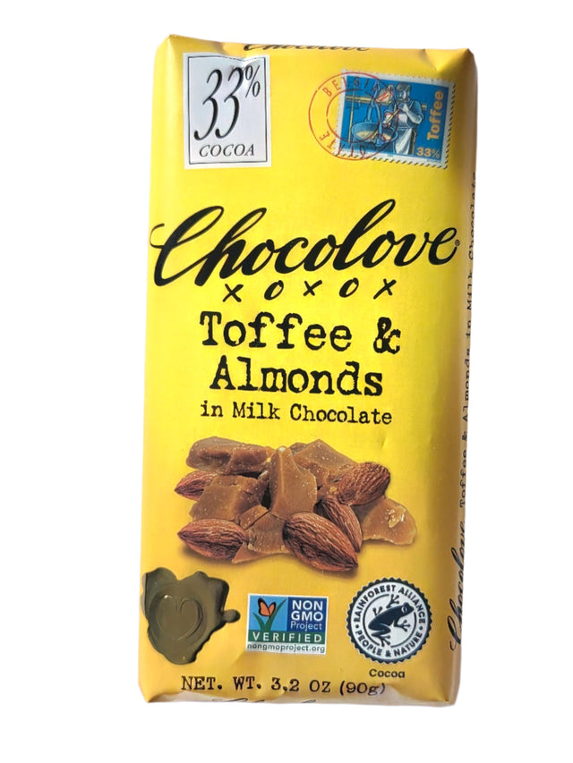 Chocolove Toffee & Almonds Bar