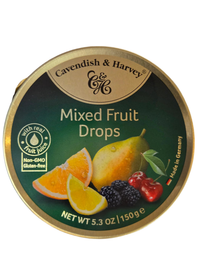 Cavendish Mixed Fruit Drops Tin
