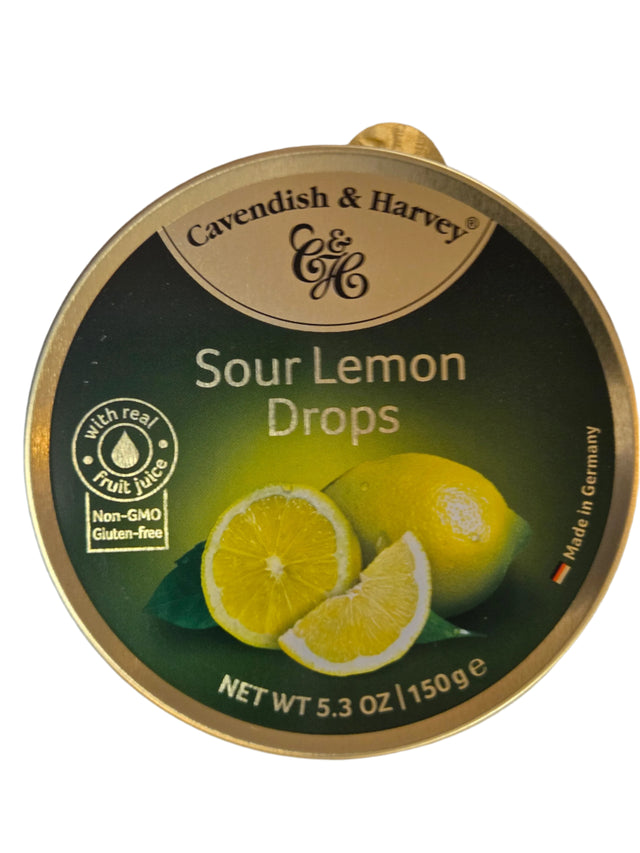 Cavendish Sour Lemon Drops Tin