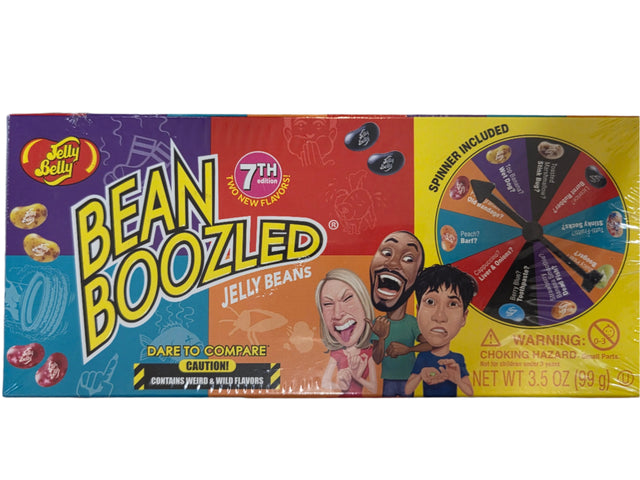 Jelly Belly Bean Boozled 7th Edition spinner gift box with colorful jelly beans