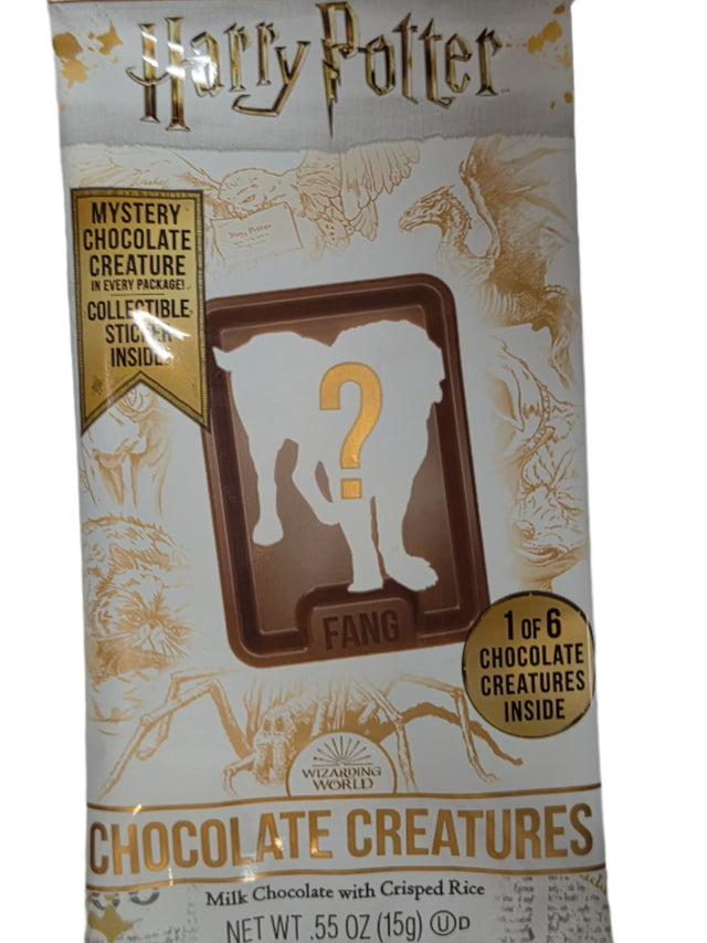 Harry Potter milk chocolate fanged creature stick in gold packaging