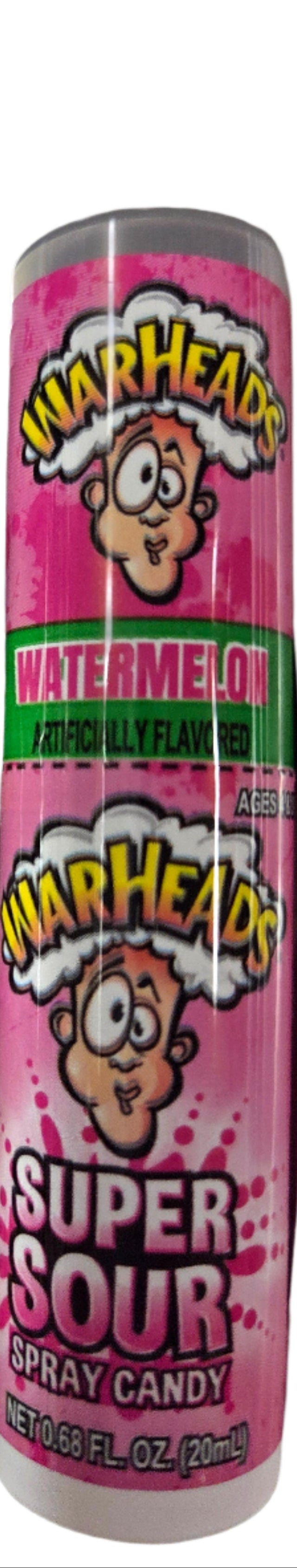 Warheads Super Sour Watermelon Spray Candy in Metallic Can