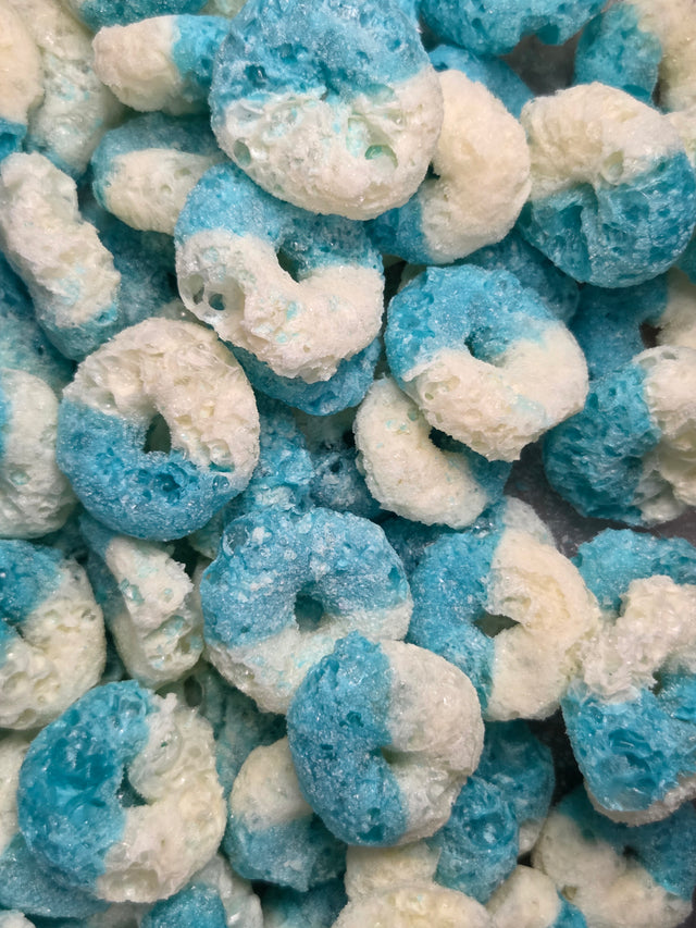 Crazy Bites Gummy Blue Raspberry Rings 3oz