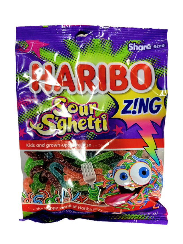 Haribo Sour S'ghetti Peg Bag