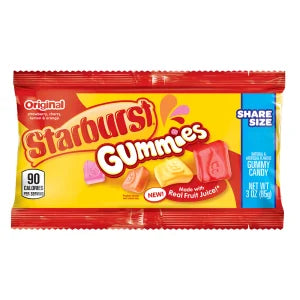 Starburst Gummies Share Size