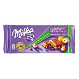 Milka Crushed Hazelnut Milk Chocolate Bar