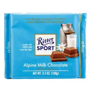 Ritter Sport Alpine Milk Chocolate Bar