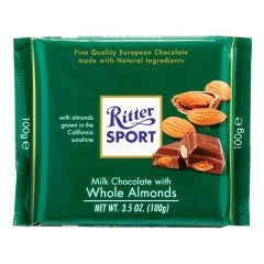 Ritter Sport Milk Chocolate Almonds Bar