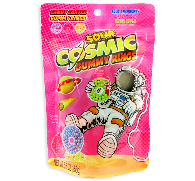 Cosmic Sour Gummy Rings Peg Bag