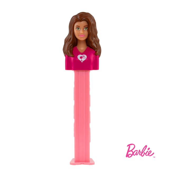 PEZ BARBIE BROWN HAIR