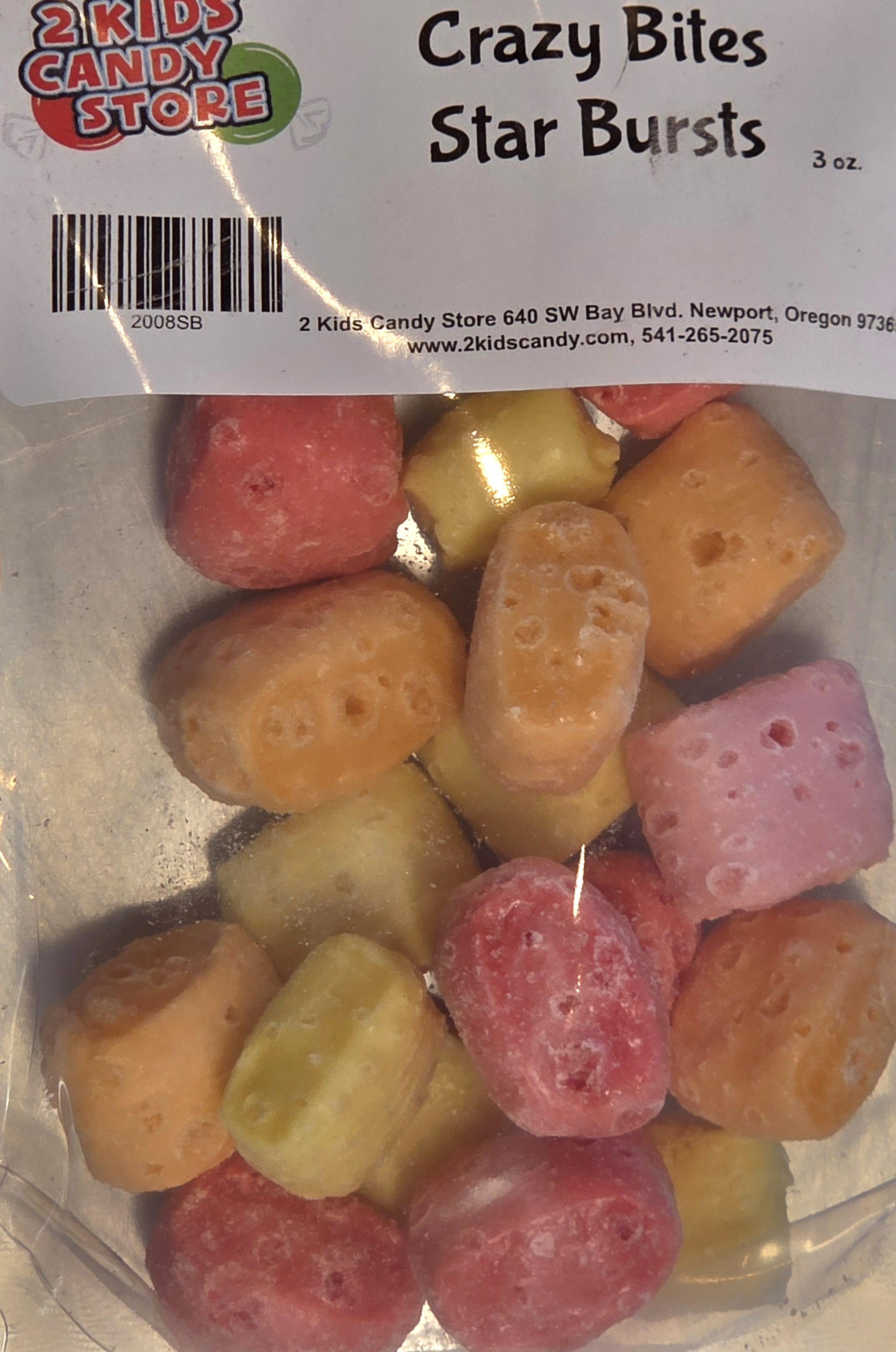 Crazy Bites Star Bursts  3oz