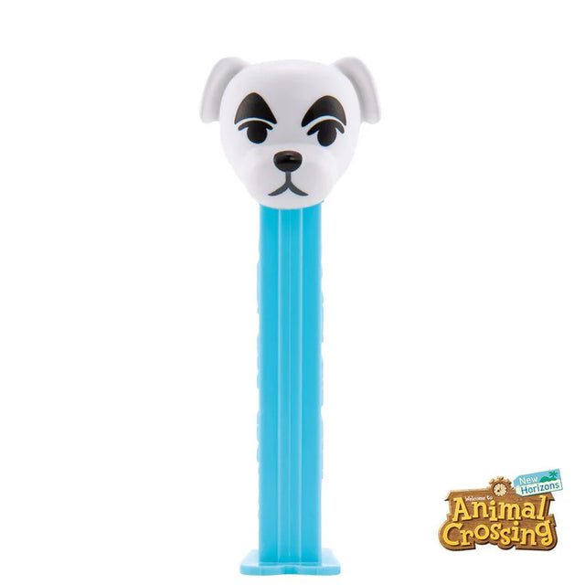 White PEZ Animal Crossing K.K. Slider dog face dispenser