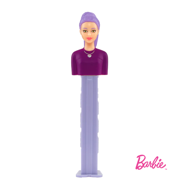 PEZ BARBIE PURPLE HAIR