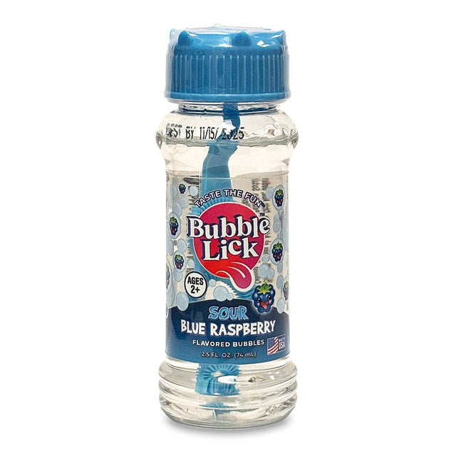Bubble Lick Sour Blue Raspberry Bubbles