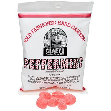 Claey's Peppermint Candy Drops Peg Bag