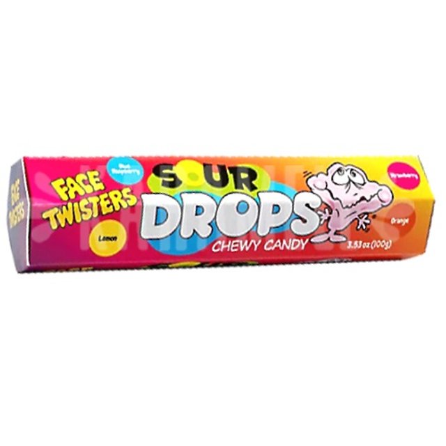 Face Twisters Chewy Sour Drops