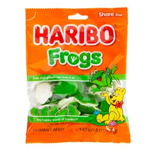 Haribo Gummy Frogs Peg Bag