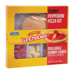 Lunchables Gummy Pepperoni Pizza Kit Candy