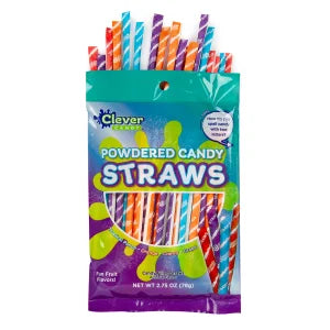Powdered Candy Straws Peg Bag