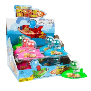 Space Ship Lollipop Candy with Toy