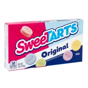 SweetTarts Theater Box with pink and blue original candy