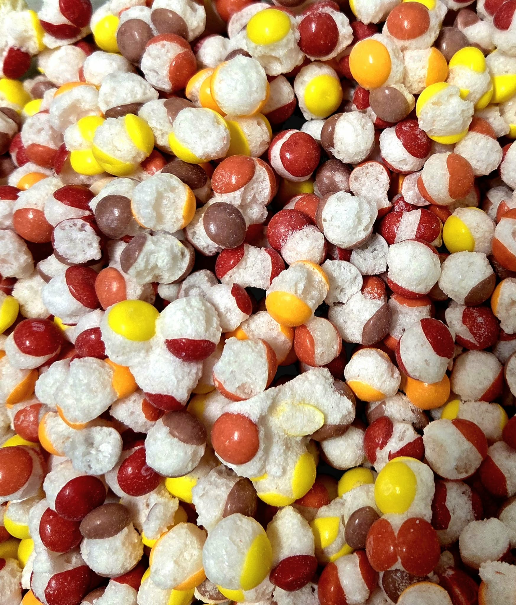 Freeze dried candy is regular candy that has gone undergone a process of freeze drying