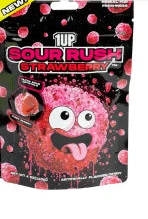 1 Up Sour Rush Strawberry Juicy Gummy Peg Bag