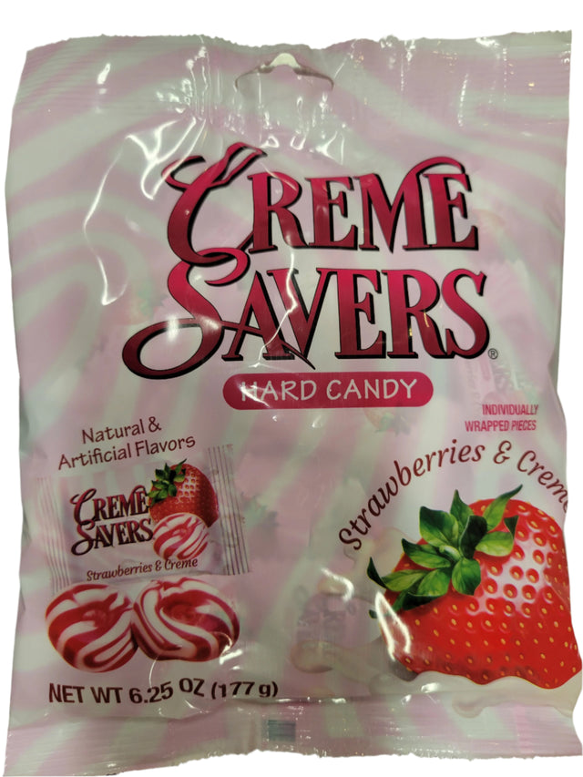 Cream Savers Strawberry & Cream Peg Bag 6.25 oz