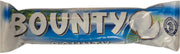 Bounty Milk Chocolate Coconut Bar in blue and white tropical wrapper
