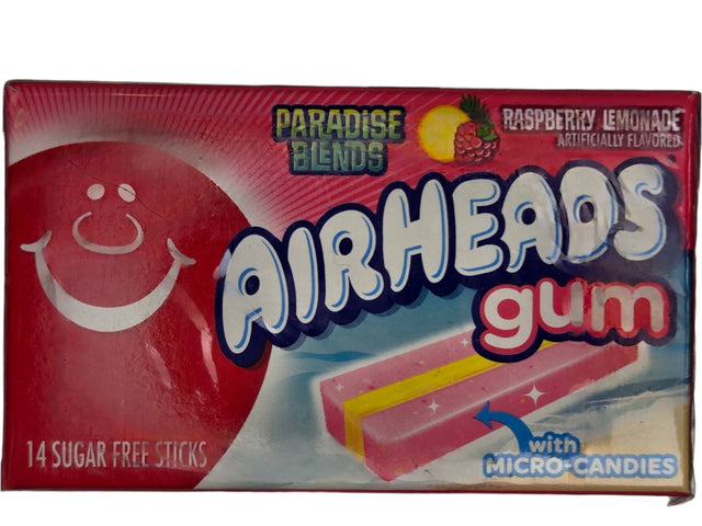 Airheads Sugarfree Raspberry Lemonade Gum 1.19 oz