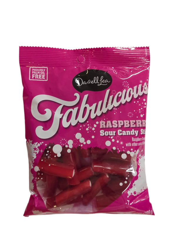 Darrell Lea Raspberry Sour Candy Stick