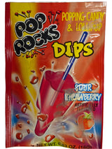 Pop Rocks Dips Sour Strawberry