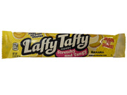 Laffy Taffy Banana Bar with yellow wrapper