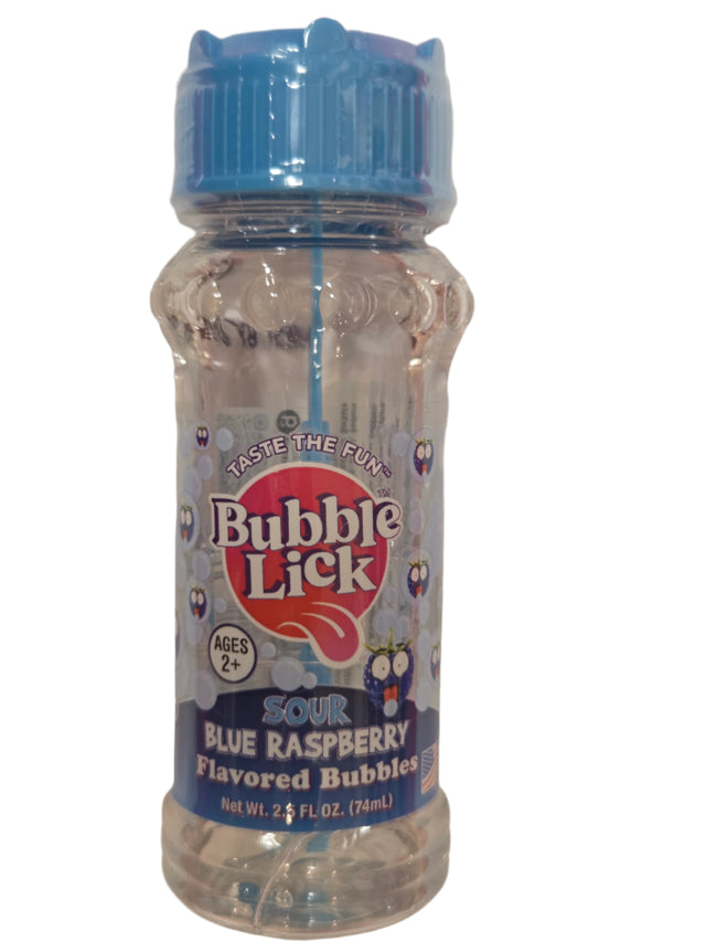 Bubble Lick Sour Blue Raspberry Bubbles