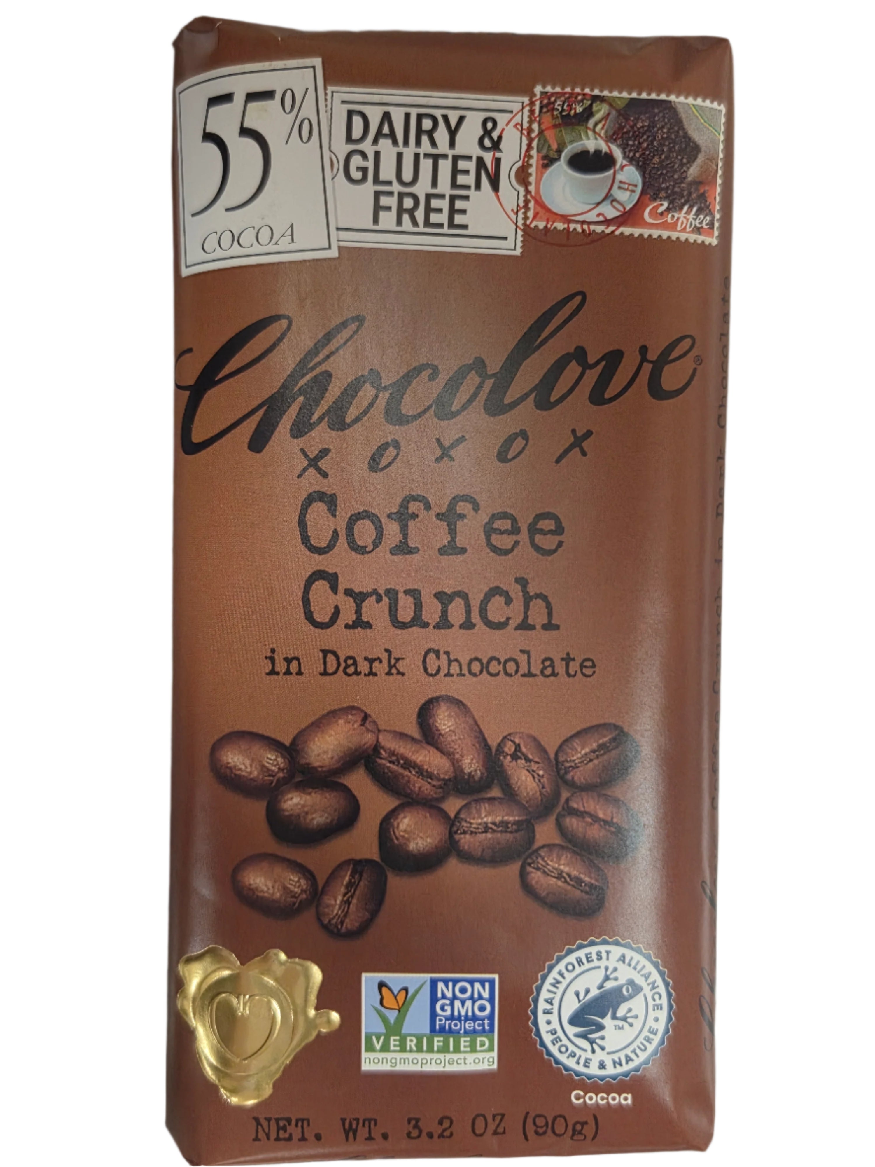 Chocolove Coffee Crunch Dark Chocolate Bar
