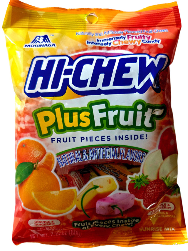 Hi Chew Plus Fruit 2.82 oz peg