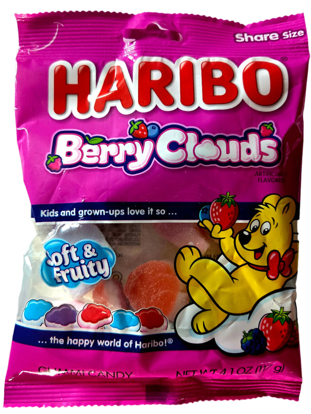 Haribo Berry Clouds peg 4.1oz