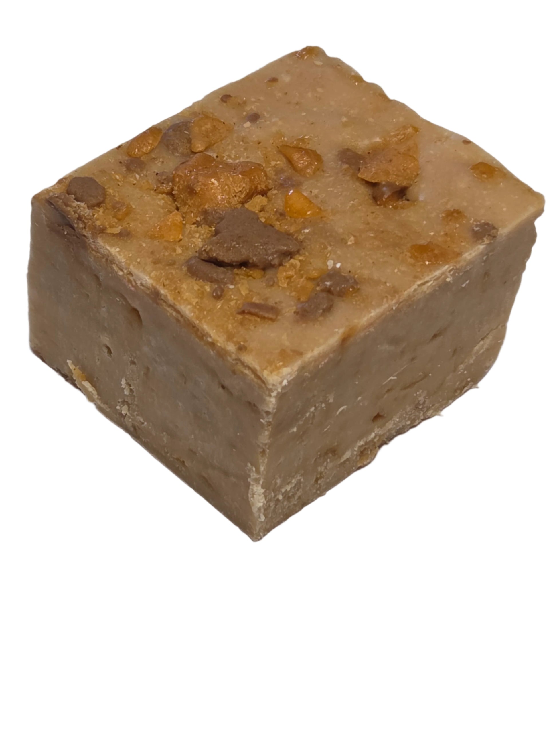 Butterfinger Candy Bar Fudge with nuts and chocolate chunks