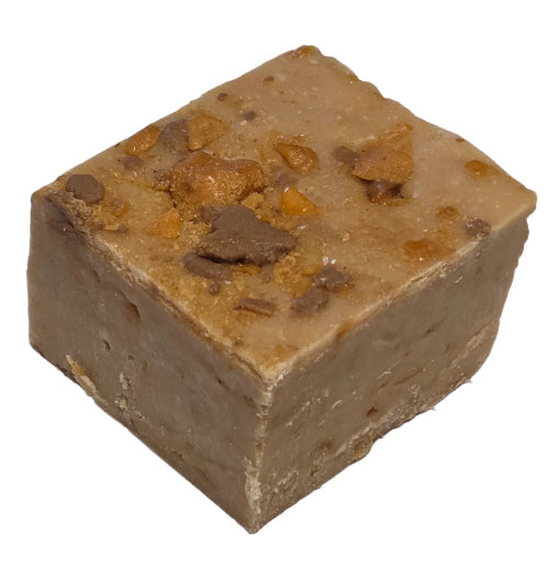 Butterfinger Candy Bar Fudge with nuts and chocolate chunks